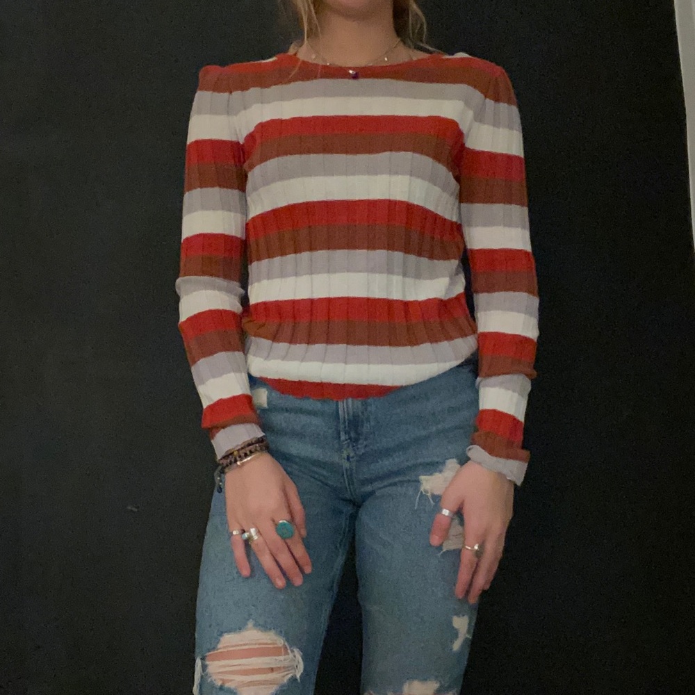 Madewell striped sweater size medium